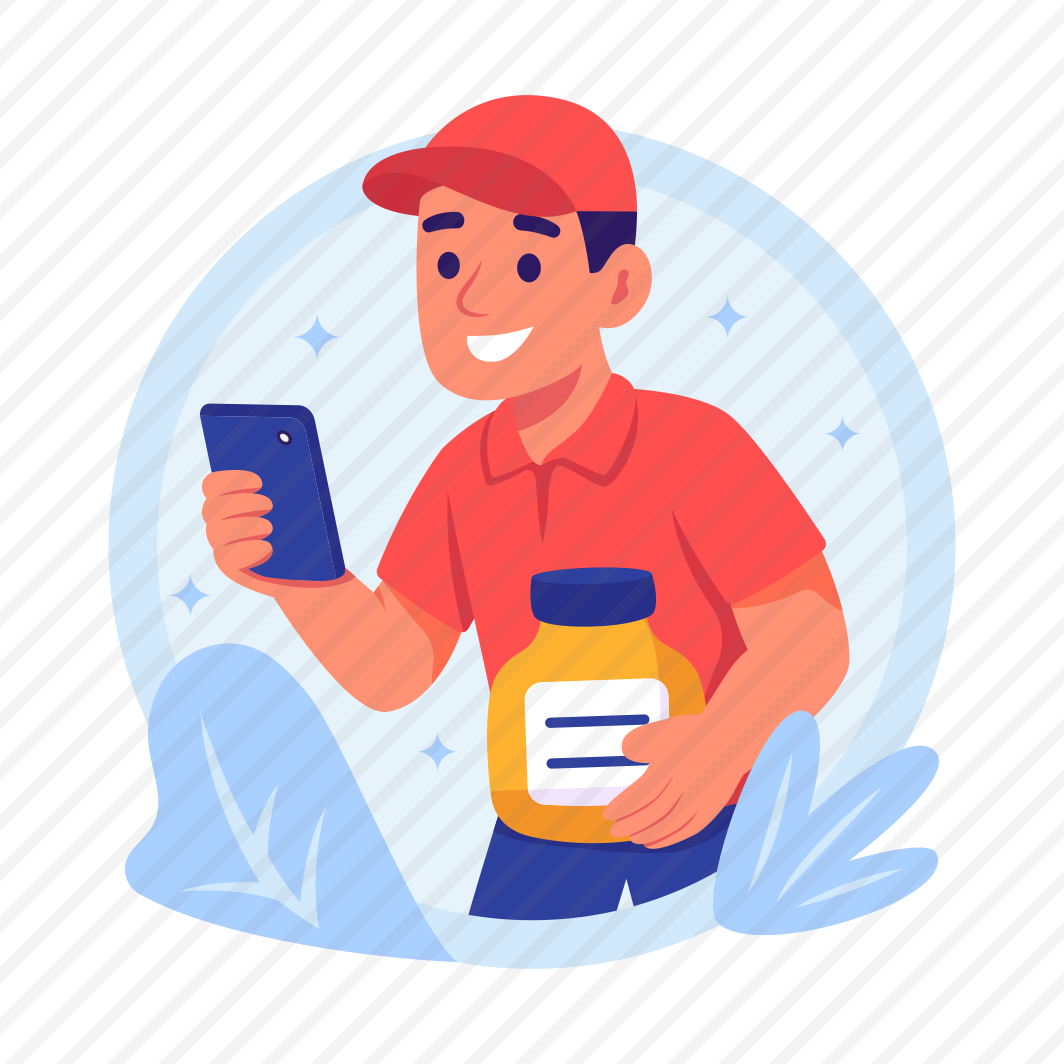 Delivery, App, Person, Courier, Medication, Medicine, Smartphone preview
