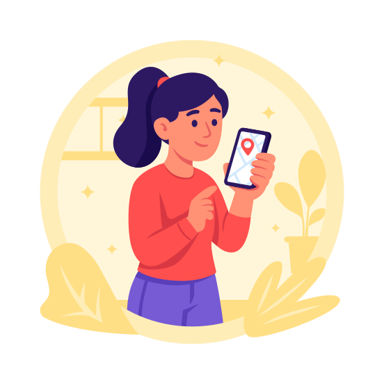 Delivery, Tracking, Mobile, Order, Ecommerce, Shopping,, illustration