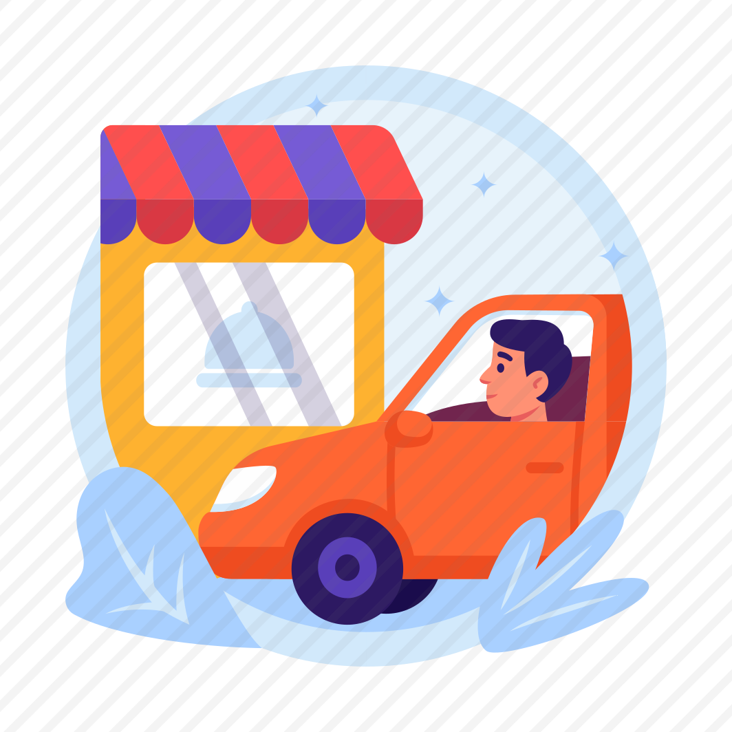 Drive Thru, Takeout, Takeaway, Service, Vehicle, Order, Food preview