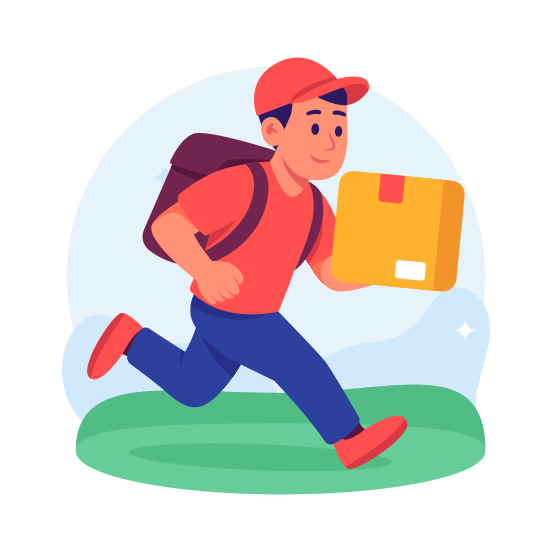 Express, Delivery, Fast, Courier, Logistics, Shipping, Ecommerce, illustration