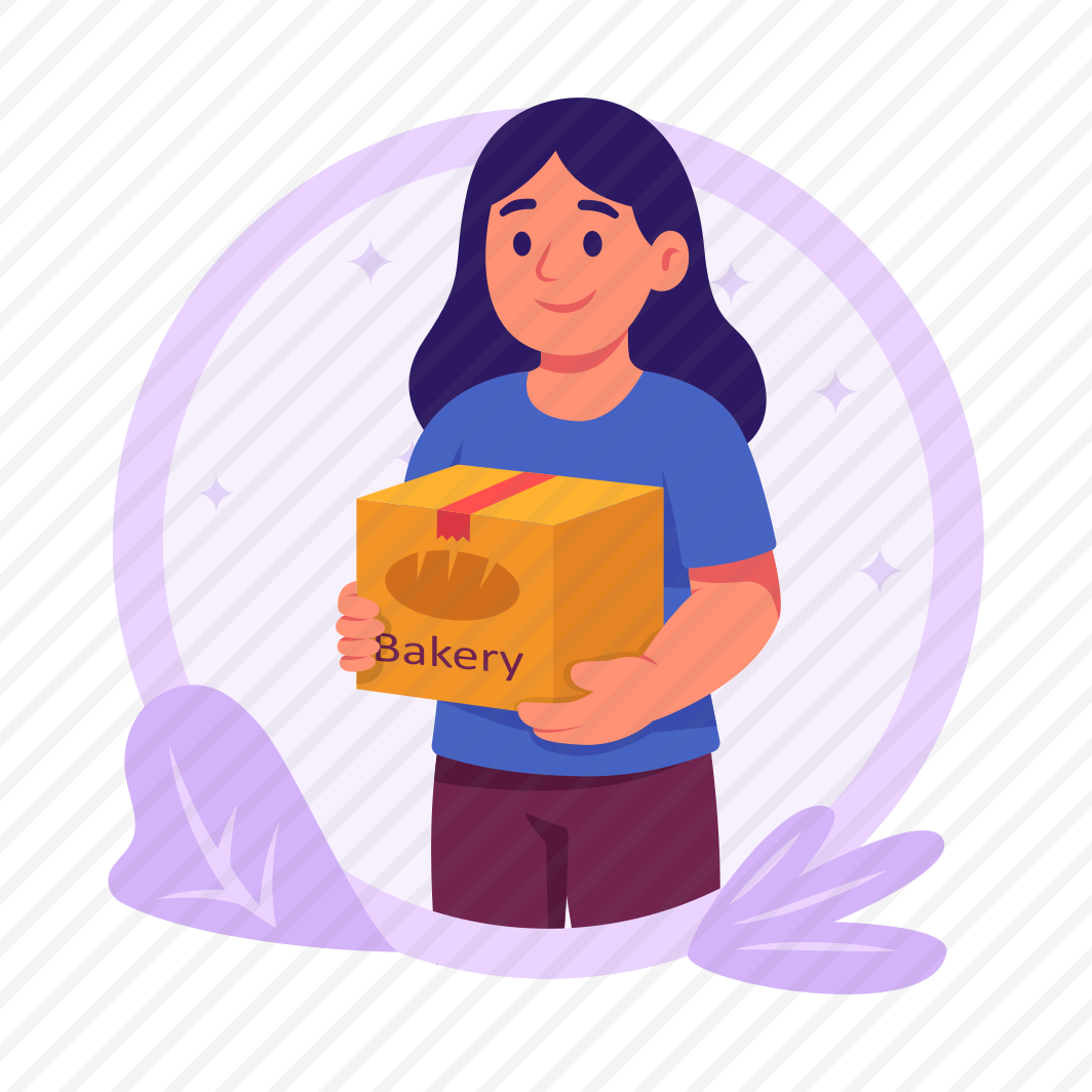 Food, Courier, Bakery, Delivery, Parcel, Package, Sweets, preview