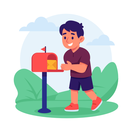 Mailbox, Delivery, Postal, Service, Package, Logistics, Box illustration