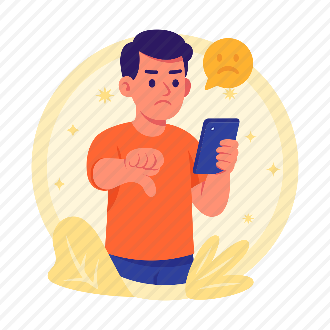 Negative, Feedback, Customer, Unhappy, Dislike, Service, Thumbs Down preview