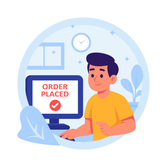 Online, Shopping, Ecommerce, Order, Confirmation, Digital,l Shipping, illustration