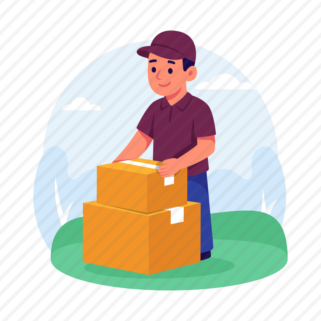 Package, Courier, Parcel, Cardboard, Box, Delivery, Man, preview