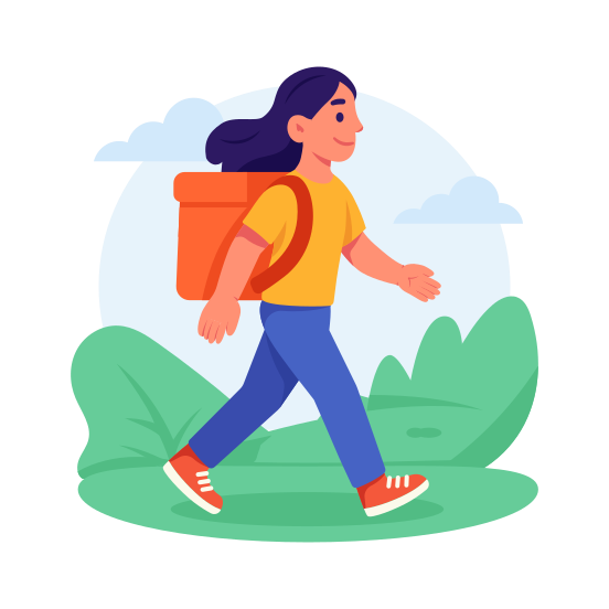 Package, Delivery, Courier, Woman, Backpack, Female, Woman illustration