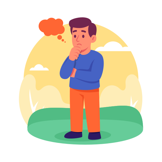 Waiting, Package, Worried, Parcel, Delivery, Logistics, Courier illustration