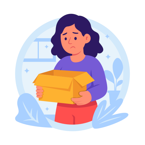 Wrong, Delivery, Package, Parcel, Issue, Problem, Empty illustration