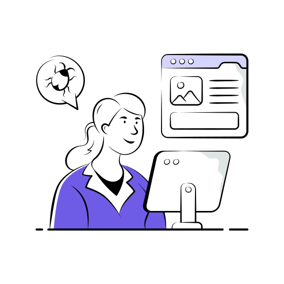 Debugging, Website, Maintenance, Troubleshooting, Bug, Fixing, Developer illustration