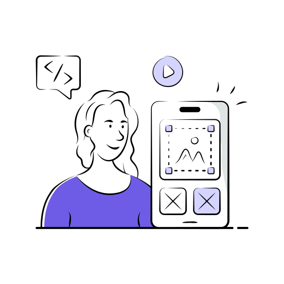 User, Interface, Experience, Design, Mobile, App, Development, illustration
