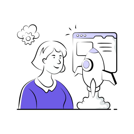 Website, Launch, Webpage, Startup, New, Web, Development illustration