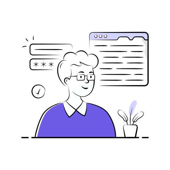 Website, Web, Webpage, Login, Secure, Authentication, Security illustration