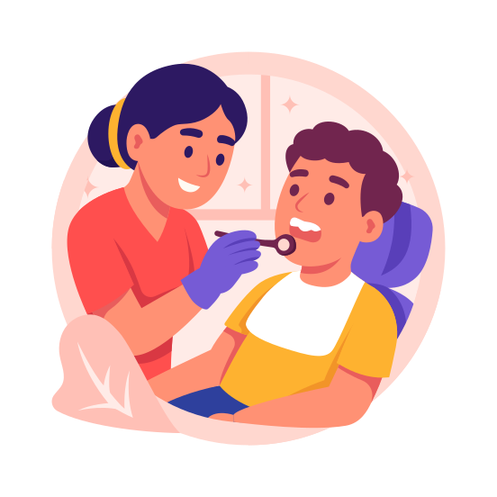Dentist, Patient, Dental, Health, Examination, Checkup, illustration