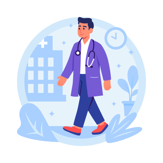 Doctor, Medical, Professional, Healthcare, Physician, Worker, Staff, illustration