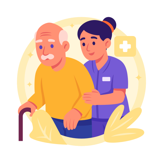 Healthcare, Worker, Nurse, Patient, Hospital, Conversation, Clinic, illustration