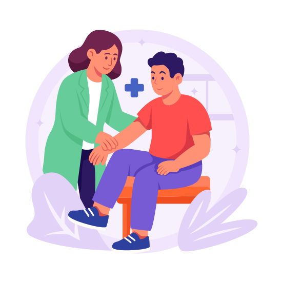 Patient, Checkup, Consultation, Treatment, Doctor, Physician, illustration