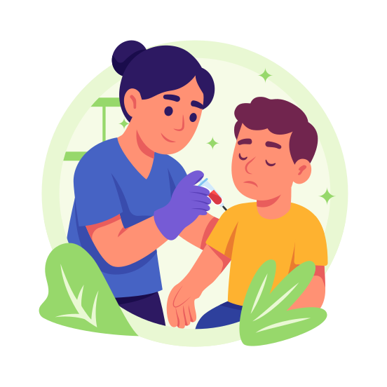 Vaccination, Injection, Treatment, Immunization, Pediatrician, Doctor, illustration