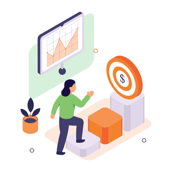 Business, Growth, Achievement, Success, Leadership illustration