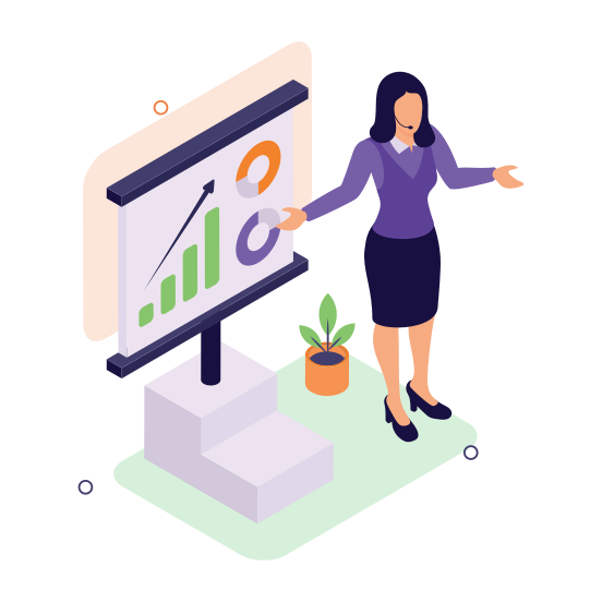 Business, Presentation, Data, Visualization, Analytics illustration