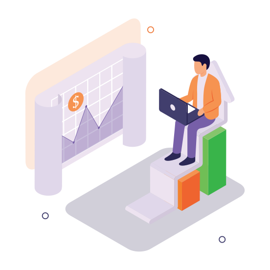 Financial, Analysis, Business, Investment, Growth illustration