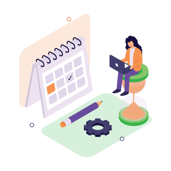 Time, Management, Planning, Schedule, Organization illustration