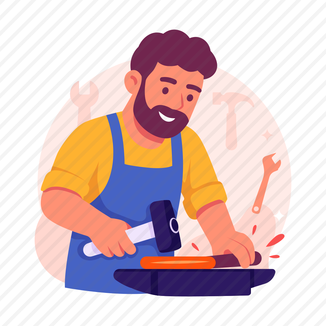 Blacksmith, Metalworker, Craftsman, Artisan, Skilled, Worker, preview