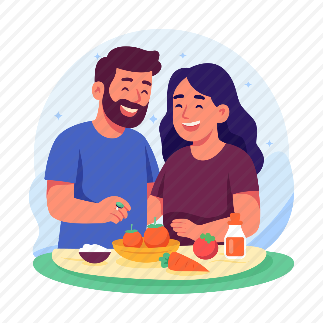 Cooking, Food, Vegetables, Traditional, Festival, Event, Couple, preview