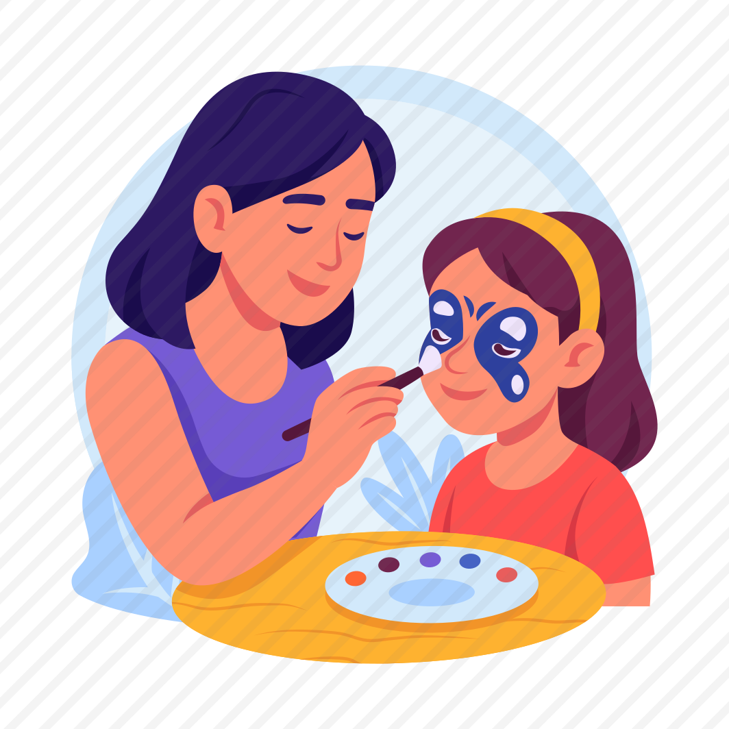 Face, Painting, Mother, Daughter, Celebration, Activity, preview