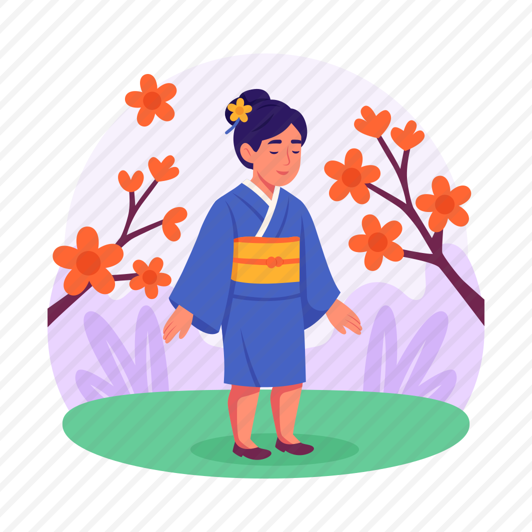 Kimono, Cherry, Blossom, Japanese, Culture, Hanami, Festival, preview