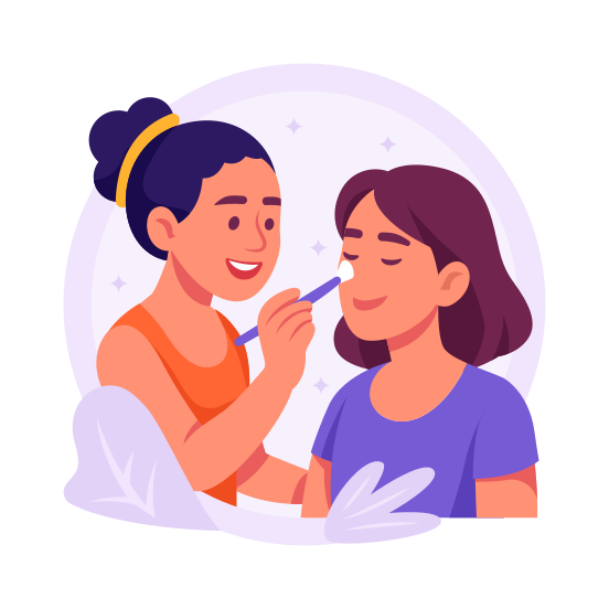 Makeup, Beauty, Festival, Traditional, Cosmetics, Cultural, Celebration, illustration