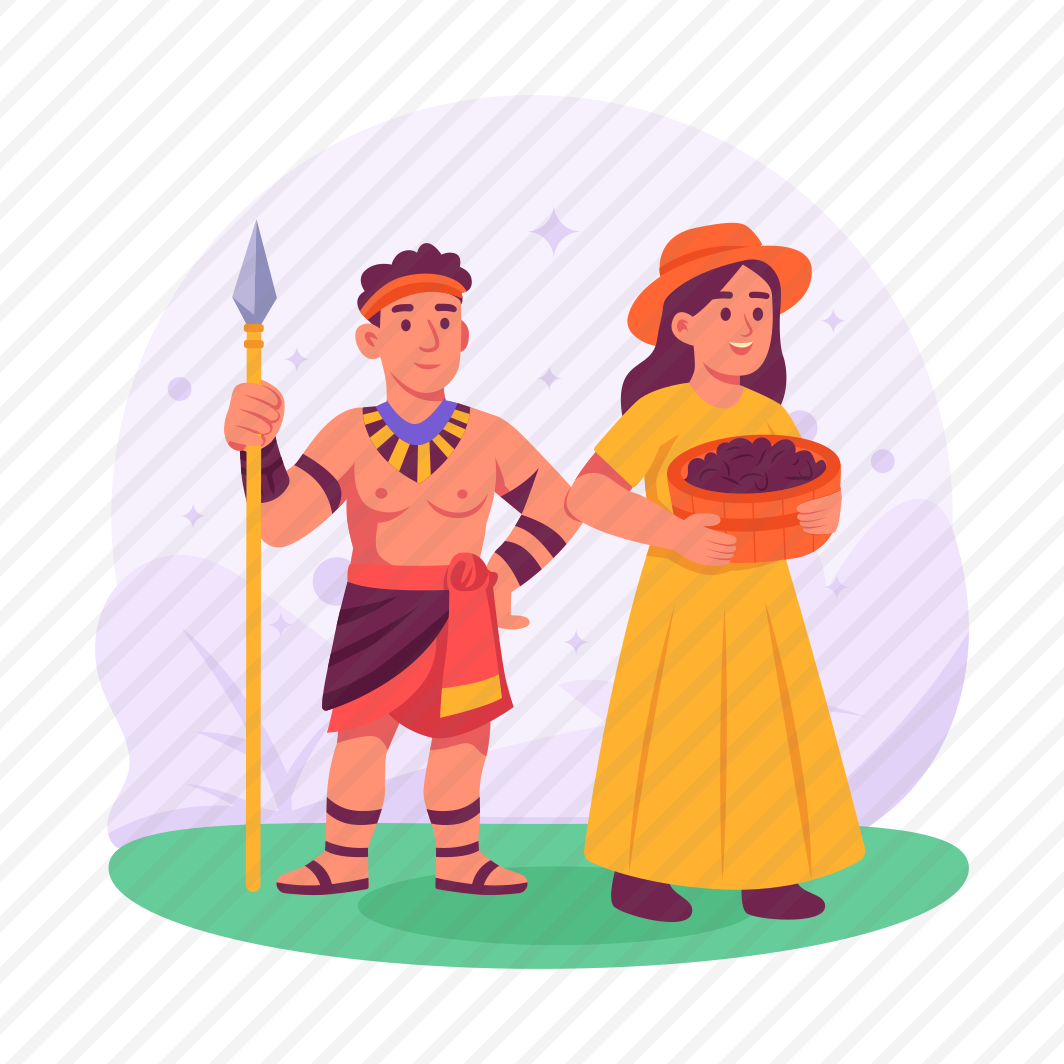 Tribal, Couple, Culture, Costume, Tradition, Heritage, Spear, preview