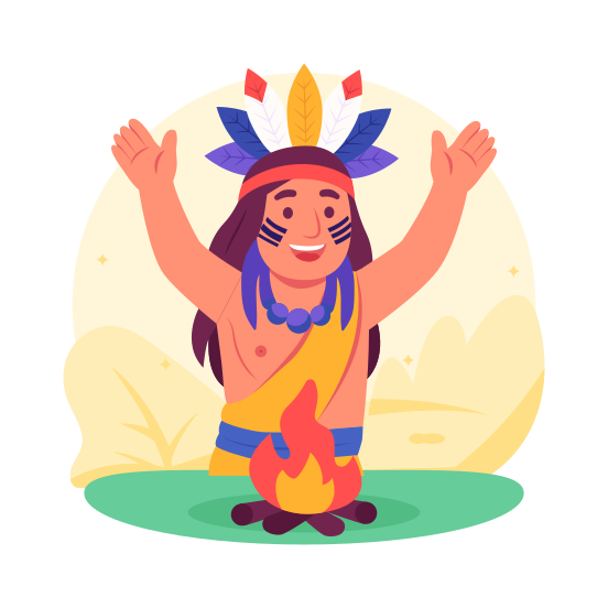 Tribal, Dance, Cultural, Festival, Campfire, Indegenous, Culture, Folk, illustration