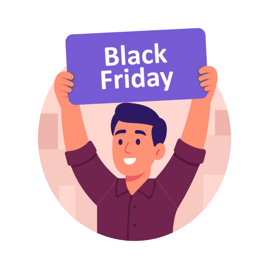 Black Friday, Sign, Sale, Marketing, Promotion illustration