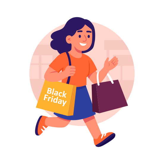 Lover, Black Friday, Ecommerce, Sale, Offer illustration