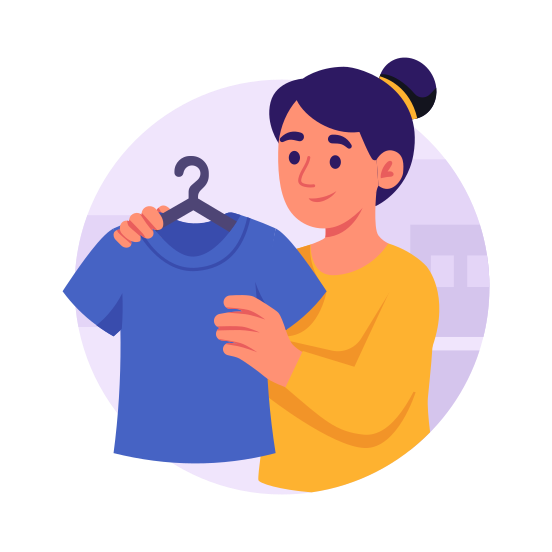 Shirt, Shopping, Clothes, Ecommerce, Fashion illustration