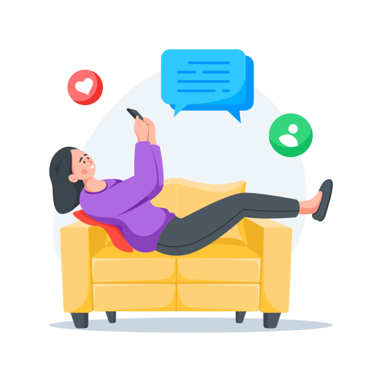 Mobile Addication illustration