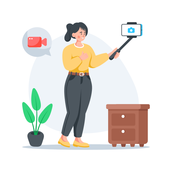 Vlogging illustration