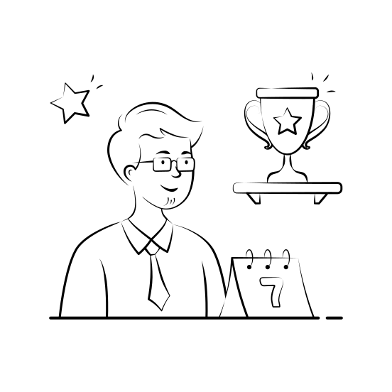 Best, Teacher, Award, Recognition, Teaching, Success, Trainer illustration