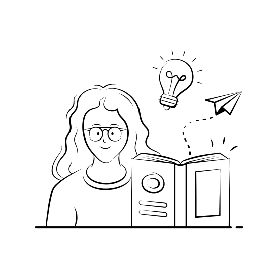 Book, Reading, Student, Learning, Knowledge, Education, Studying illustration