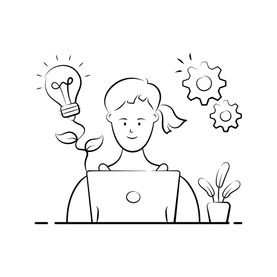 Creative, Student, Ideas, Innovation, Studying, Education, Learning illustration