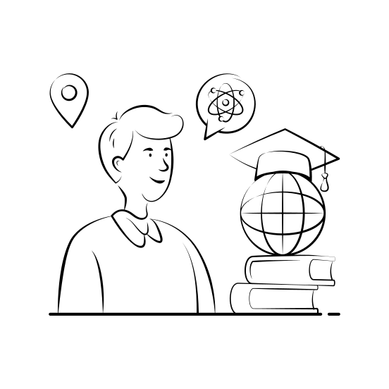 Global, Studies, International, Affairs, Student, Geography, Learning illustration