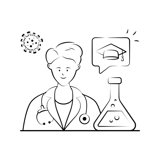 Medical, Student, Science, Laboratory, Studying, Education, Medicine illustration