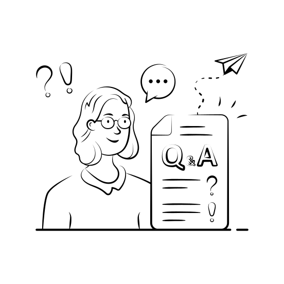 Question, Answer, Student, Studying, Education, Learning, School illustration