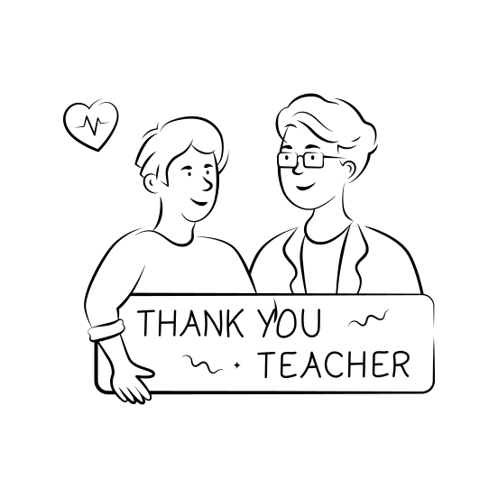 Teacher, Appreciation, Gratitude, Students, Education, Thank You, School illustration