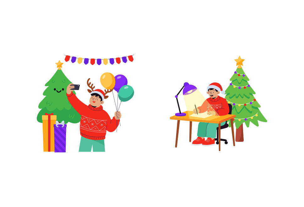 Christmas and New Year set preview image