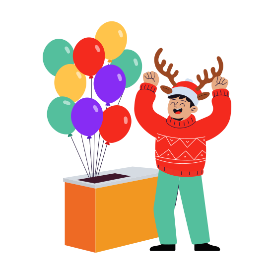 Christmas, Party, Xmas, Celebration, Decoration illustration