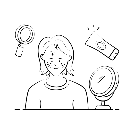 Acne, Treatment, Skincare, Medical, Dermatologist, illustration