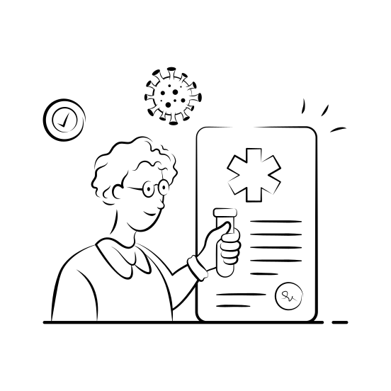 Blood, Test, Doctor, Medical, Healthcare, Research illustration