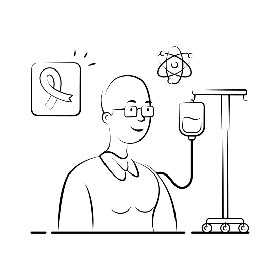 Chemotherapy, Cancer, Therapy, Treatment, Medical illustration