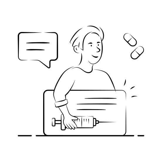 Education, Telehealth, Online, Consultation, Medicine illustration